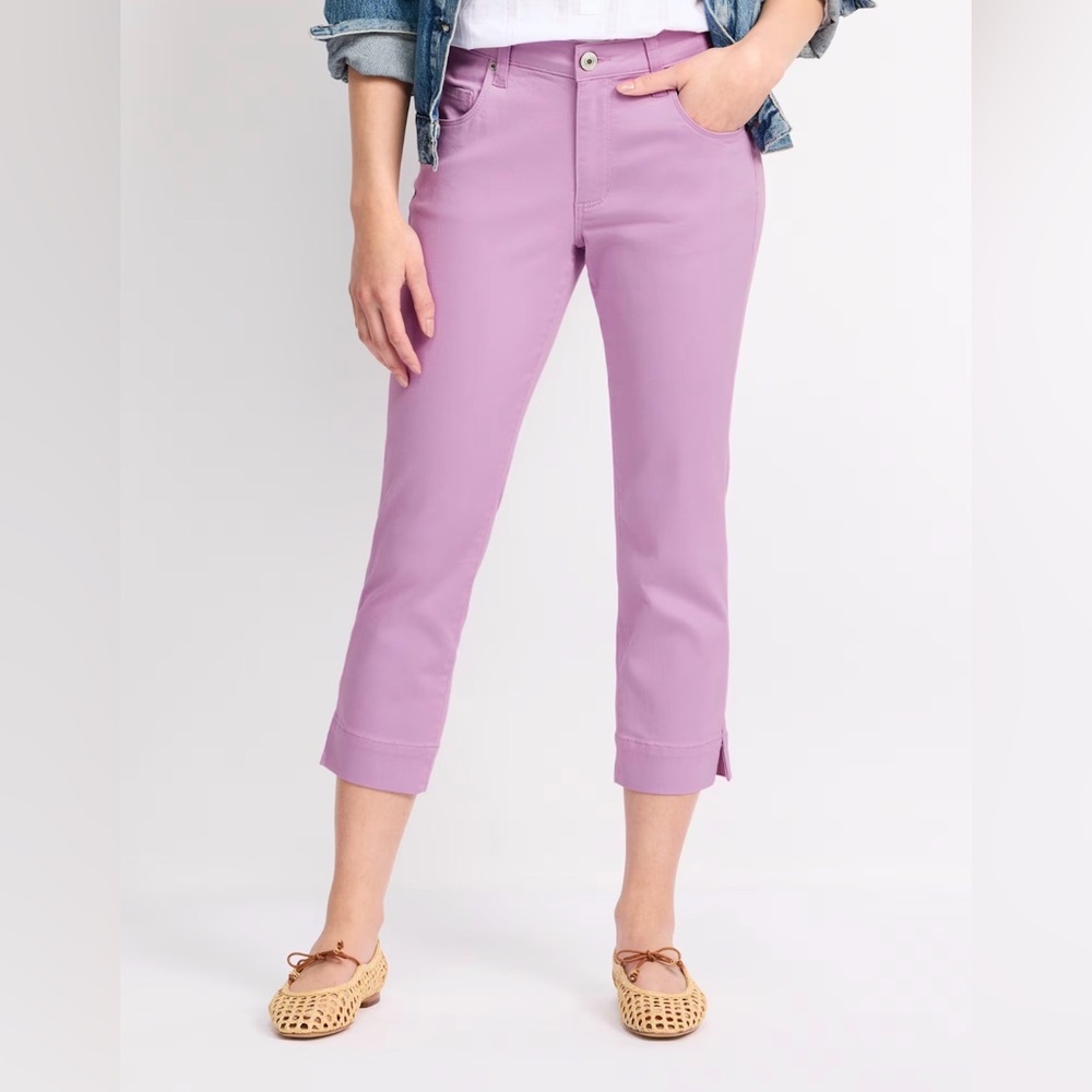 STS BLUE Bella Mid Rise Crop Straight Leg - Size 30
